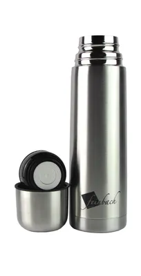 Produktbild von Isolierflasche / Thermoflasche / Thermoskanne - Edelstahl, doppelwandig - 0,5 Liter / 500ml