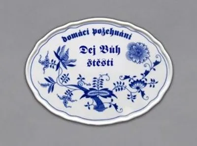 Obrázek produktu pro Český porcelán, a.s., Dubí Boží požehnání, 24,5 x 18 cm, cibulák, Český porcelán