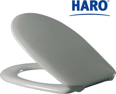 Produktbild von WC-SITZ Farbe manhattan mit Edelstahlscharnier HARO DELTANO