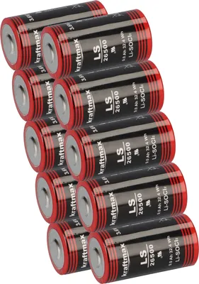 Immagine prodotto di 10x Kraftmax Batteria al litio 3,6V LS26500 C Cell 26500
