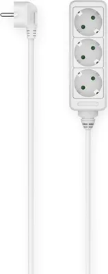 Obrázek produktu pro Hama prodlužovací kabel, 3 zásuvky, 1,4 m, bílý