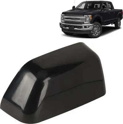 Produktbild von Spiegelabdeckkappe, schwarzes Außenrückseitengehäuse für F-450 F-550 Super Duty 2017 bis 2019. Rechts: HC3Z 17D742 CA