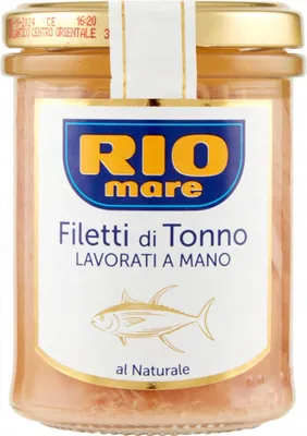 Obrázek produktu pro RIO Mare Filetti Tonno Naturale 180 g filety z tuňáka v přírodní marinádě