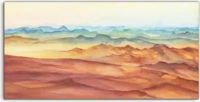 Produktbild von Coloray Spritzschutz aus Glas 100x50  Wandkunst Küchenrückwand Berg Landschaft Gipfel Sonnenuntergang