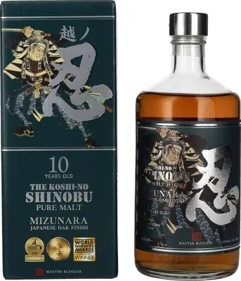 Produktbild von The Shinobu Pure Malt 10 Years Old Whisky MIZUNARA Japanese Oak Finish 43% Vol. 0,7l in Geschenkbox