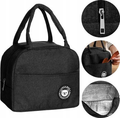 Produktbild von Ekspand | Thermotasche - Schwarz - 23x12x20cm - Isoliert - 4l