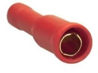 Produktbild von Rundsteckhülse, Größe 4mm, rot, bis 1,5mm2 im 10er Pack!