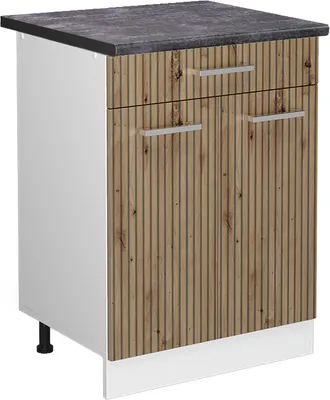 Obrázek produktu pro Spodní skříňka kuchyňské linky Vicco R-Line Řemeslný dub 60 cm se zásuvkou, PD Antracit, Model 49220