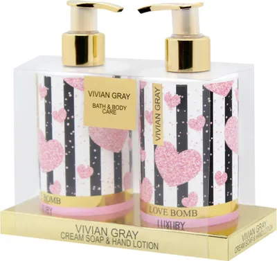 Produktbild von VIVIAN GRAY 1052 Handpflegeset Love Bomb Luxury Patschuli, pink/gold (500 ml)