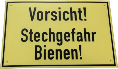 Produktbild von Warnschild Vorsicht Stechgefahr Bienen