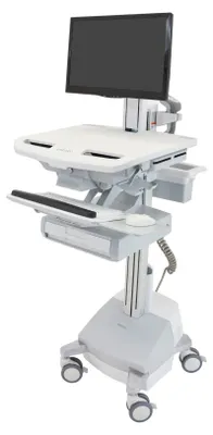 Immagine prodotto di Ergotron StyleView, Carrello multimediale, Alluminio, Grigio, Bianco, Alluminio, Plastica, Acciaio zincato, Pannello piatto, 16,8 kg, 61 cm (24")