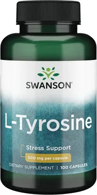 Obrázok produktu pre L-Tyrozín 500 mg 100 kapsúl Swanson Health Products
