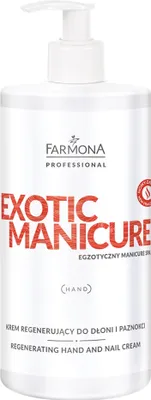 Zdjęcie produktu dla FARMONA EXOTIC MANICURE Krem regenerujący do rąk i paznokci 500 ml