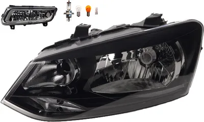 Produktbild von Scheinwerfer passend für VW Polo 09 6R 06/09-03/14 H4 Li.+Nebel+Leuchtm. 6R1941015E 6R1941015C 6R0941061D Johns