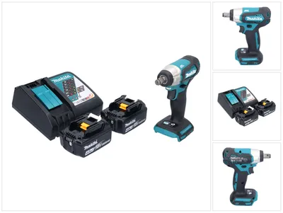 Produktbild von Makita DTW 181 RM Akku Schlagschrauber 18 V 210 Nm 1/2" Brushless + 2x Akku 4,0 Ah + Ladegerät