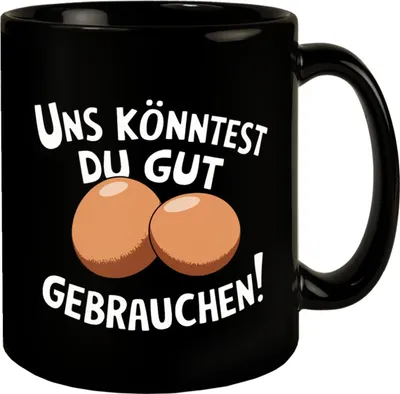 Produktbild von Du brauchst Eier Tasse für Kollegen und Freunde