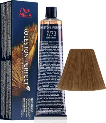 Obrázek produktu pro Wella Koleston Perfect ME Deep Browns 60 ml 7/73 středně hnědá blond zlatá