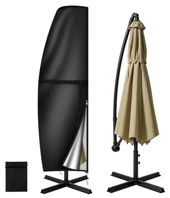 Image de Housse de protection pour parasol, imperméable, noire, 190 x 30 x 50 cm