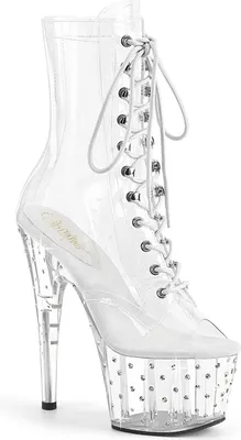 Produktbild von STARDUST-1021C-7 Damen Booties von Pleaser, Transparent EU 40, US 10