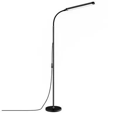Produktbild von Moderne LED-Stehlampe, 3 Farbtemperaturen, augenschonend, flexibler Gänsehals, APP/Fernbedienung/Taste, ideal für Wohn- und Schlafzimmer
