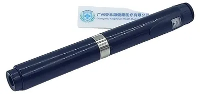 Produktbild von Insulin-Injektionspen, wiederverwendbares Metall, ergonomisches Design, schwarz