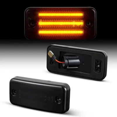 Für Ducato Boxer Jumper 06- Daily 1999- 2x LED Seitenmarkierungsleuchten SCHWARZ in der Farbe SCHWARZ von Recambo e.K.