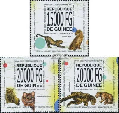 Produktbild von Briefmarken Guinea 2013 Mi 10101-10103 (kompl. Ausgabe) postfrisch Katzen
