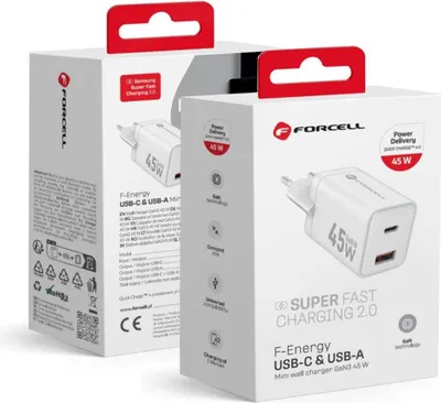 Zdjęcie produktu dla Forcell F-Energy, Wewnętrzna, Prąd przemienny, 20 V, Biały