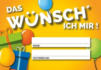 Produktbild von Wunschkarten Set 100 Stück 15,8x11cm für besondere Anlässe