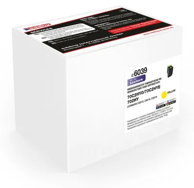 Image de edding EDD-6039 gelb Toner ersetzt LEXMARK 70C2HY0
