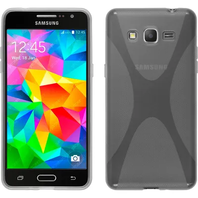 Produktbild von PhoneNatic Case kompatibel mit Samsung Galaxy Grand Prime - clear Silikon Hülle X-Style + 2 Schutzfolien
