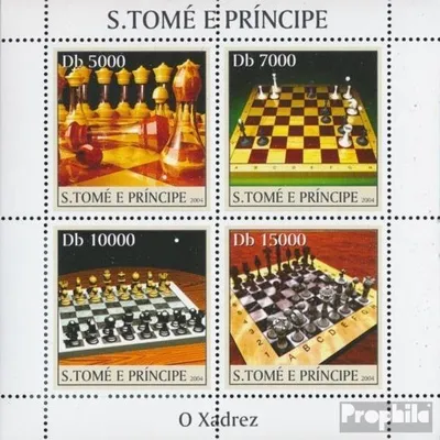 Produktbild von Briefmarken Sao Tome e Principe 2004 Mi 2634-2637 Kleinbogen (kompl. Ausgabe) postfrisch Schach