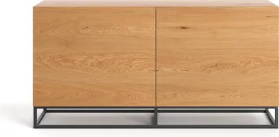 Image de Commode Frame en bois massif 160 cm, chêne, meuble design