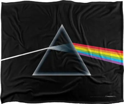 Produktbild von Pink Floyd - "Dark Side Of The Moon" Decke, Seidig, Supersoft TV23547 (Einheitsgröße) (Schwarz/Bunt)