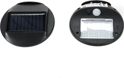 Produktbild von solar-Wandleuchte LED 12 cm Kunststoff schwarz 2 Stück