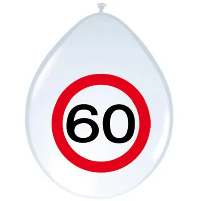 Produktbild von 8 Verkehrsschild 60 Luftballons 30cm