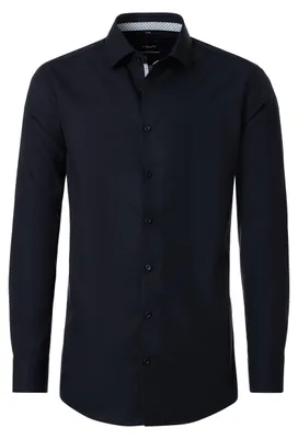 Produktbild von VENTI Herren Businesshemd Langarm Kent Modern-Fit Schwarz 41