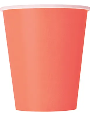 Produktbild von Unique Party 99236, 270 ml, Papier, Koralle, 14 Stück(e)