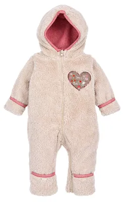 Produktbild von BONDI Baby Trachten Fleece Overall "I mog di" 86936 | Beige Größe: 86