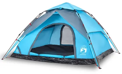 Image de vidaXL Tente de camping dôme 5 personnes bleue Quick Release