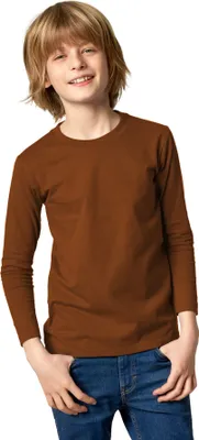 Produktbild von Langarm-Shirt Kinder - braun, 152 (12-14 Jahre)
