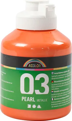 Obrázek produktu pro akrylová barva metalická 500ml oranžová