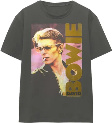 Obrázok produktu pre David Bowie - Tričko "Smokin" pre mužov/dámy Uni TV16826 (M) (Charcoal)