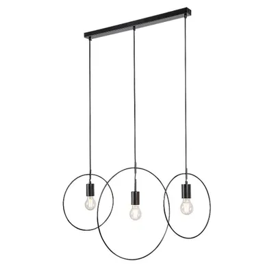 Immagine prodotto di Rabalux 72019 Lampada a sospensione 3 spot Dilara, E27, nero, industriale