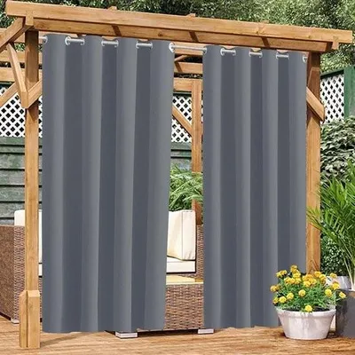 Immagine prodotto di Tende da esterno per pergola - impermeabili e termicamente isolate - grigio