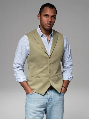 Produktbild von Ombre Clothing Formelle Herrenweste Ualesih olive S