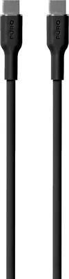 Obrázek produktu pro SBS Napájecí a datový synchronizační kabel SOFT z USB-C na USB-C 1,5 m, černý