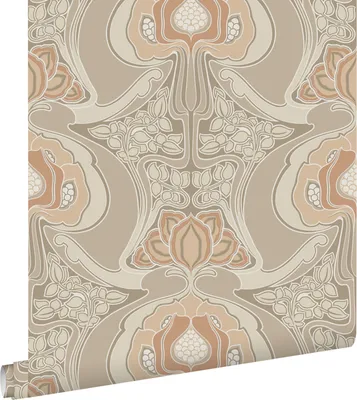 Zdjęcie produktu dla ESTAhome Tapeta vintage kwiaty w stylu secesyjnym beżowym 53 cm x 10.05 m