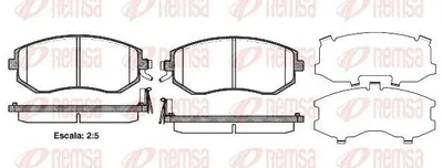 Produktbild von REMSA Bremsbeläge Satz Vorne Bremsklötze für SUBARU FORESTER (SH) 0951.04