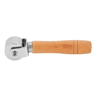 Obrázek produktu pro Ručně vyrobený nástroj na válcování kůže s dřevěnou rukojetí z uhlíkové oceli (2,6 cm)